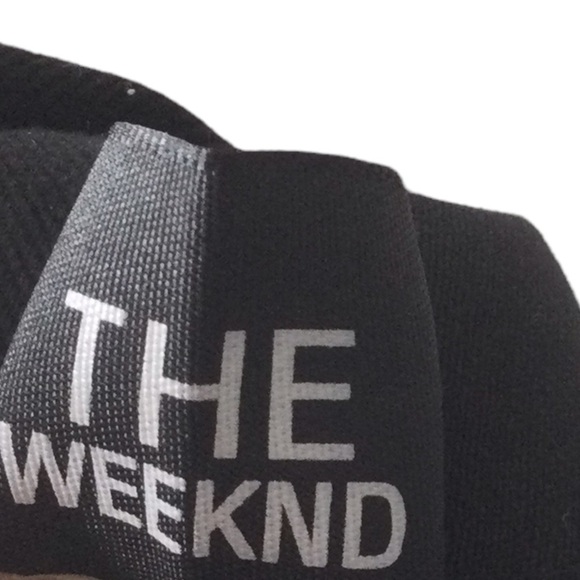 The Weeknd Black Denim Contrast White Stitch Long Trench Coat - Picture 15 of 15